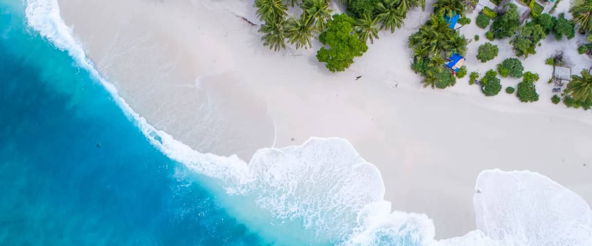 Aerial View of Island